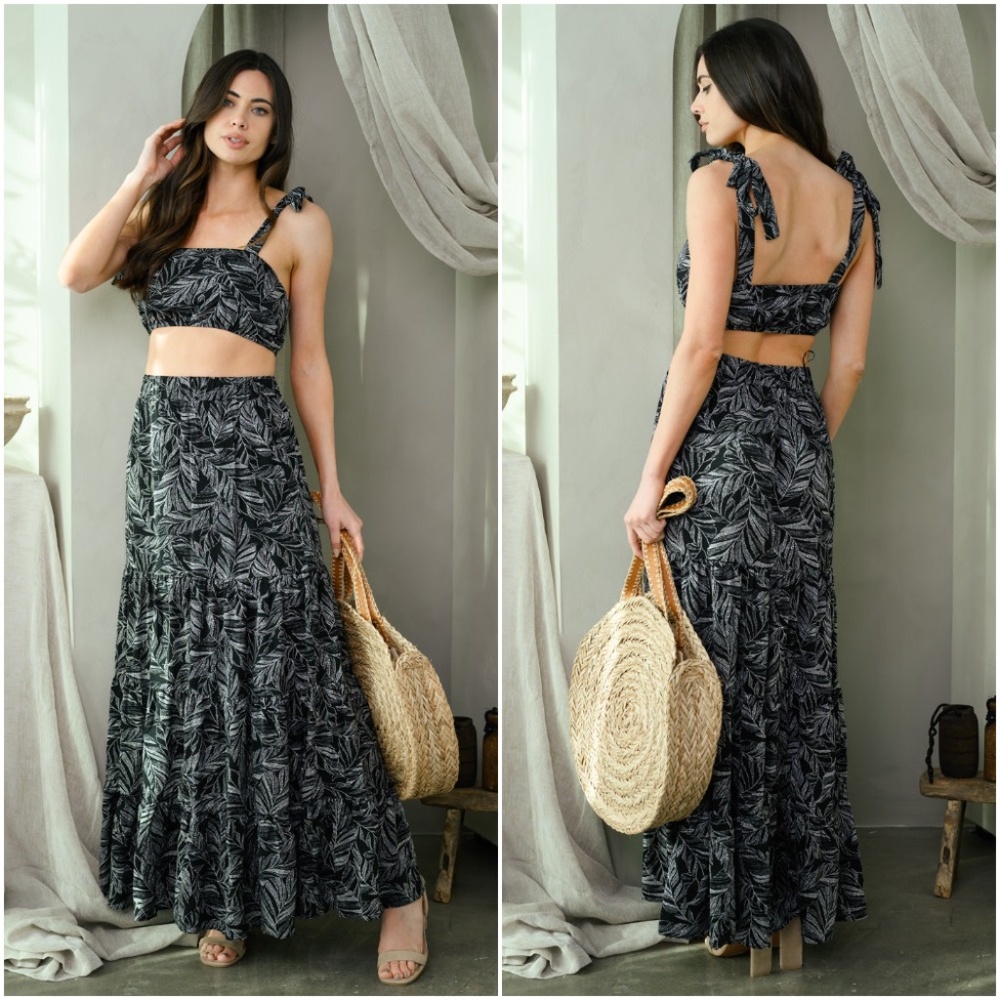 Top & Maxi Skirt Set